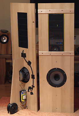 ER Audio electro-static Mini-panels, first prototype panel