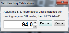 REW SPL calibration